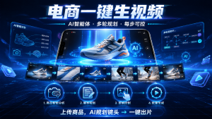 🚀 电商一键生视频|AI自动生成商品短视频|AI生成商品视频工具_电商一键生视频_跨境电商视频制作神器_