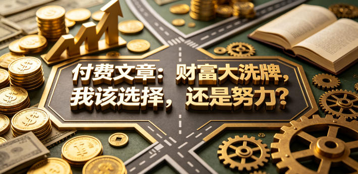 付费文章:财富大洗牌,我该选择,还是努力?_