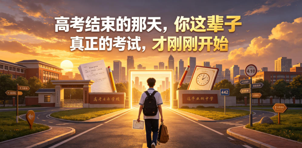 付费文章:高考结束的那天,你这辈子真正的考试,才刚刚开始_