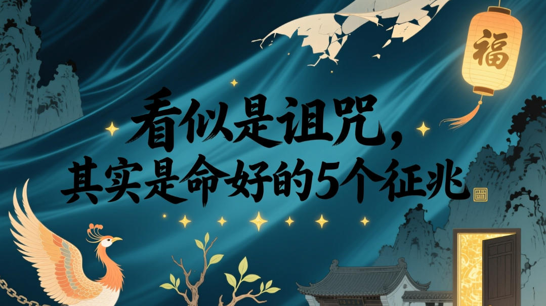 付费文章:看似是诅咒,其实是命好的5个征兆_