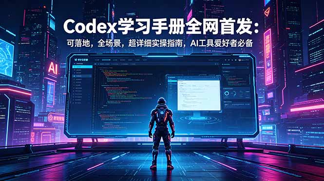 Codex学习手册全网首发:可落地,全场景,超详细实操指南,AI工具爱好者必备_