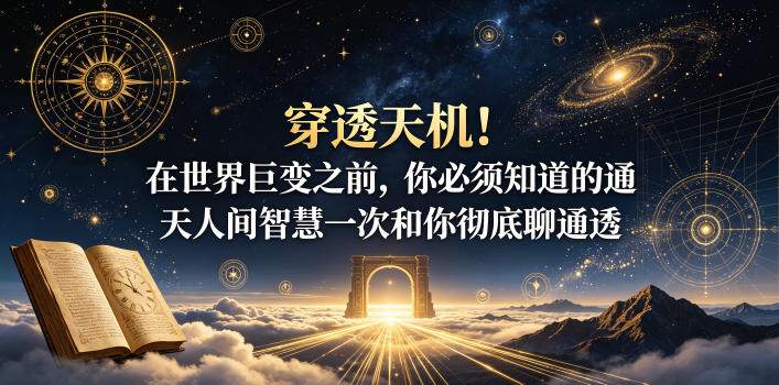 付费文章：穿透天机！在世界巨变之前，你必须知道的通天人间智慧一次和你彻底聊通透_