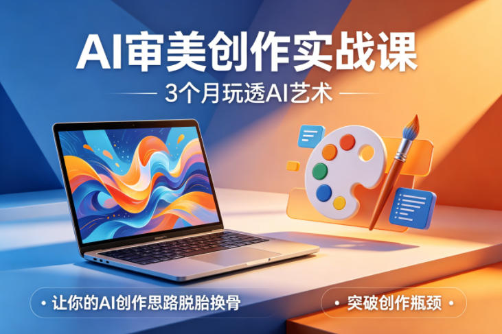 AI审美创作实战课,3个月玩透AI艺术,让你的AI创作思路脱胎换骨,突破创作瓶颈(更新0617)_