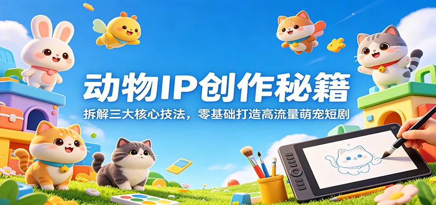 动物IP创作秘籍:拆解三大核心技法,零基础打造高流量萌宠短剧_