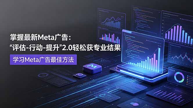 掌握最新的Meta广告,通过“评估-行动-提升”2.0版本轻松获得专业级结果。学习目前学习Meta广告的最佳方法_