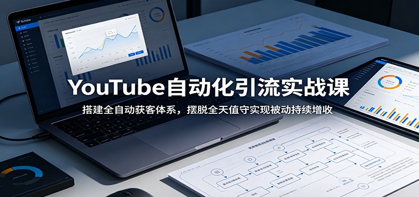 YouTube自动化引流实战课:搭建全自动获客体系,摆脱全天值守实现被动持续增收_