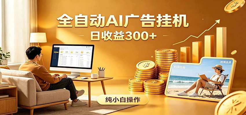 AI风口项目,全程解放双手,后台自动运行赚取收益,每天稳定收益300+_