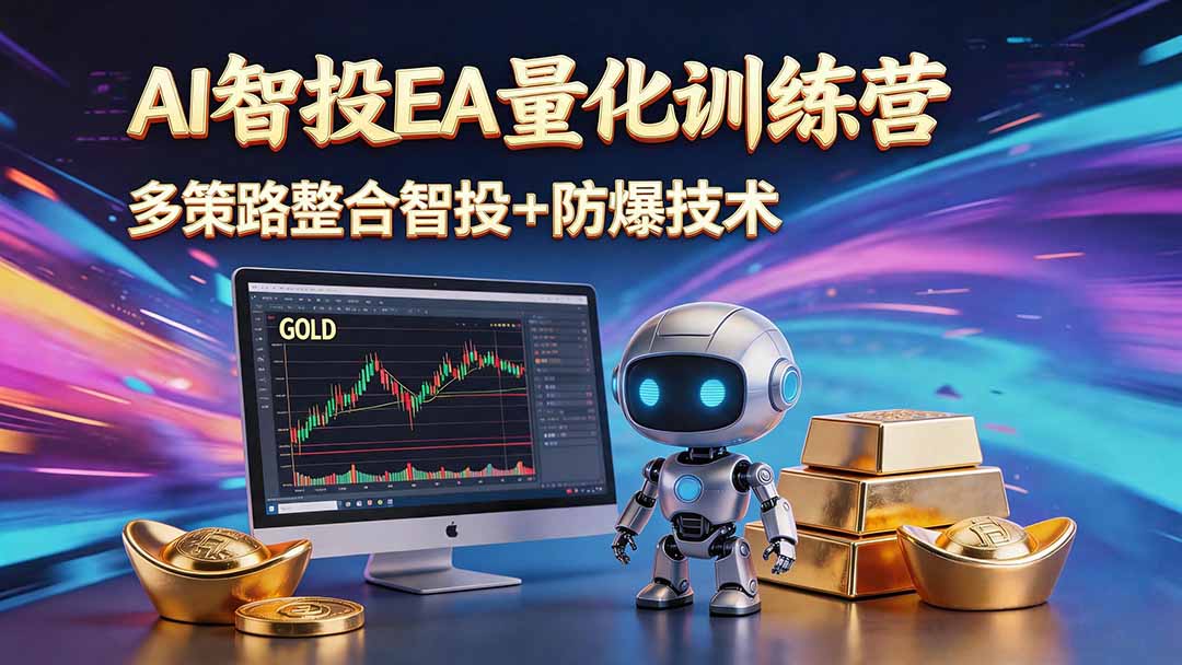 AI智投EA量化运营技术,自动化黄金操盘技术,小白也可以轻松上手日入1000+_