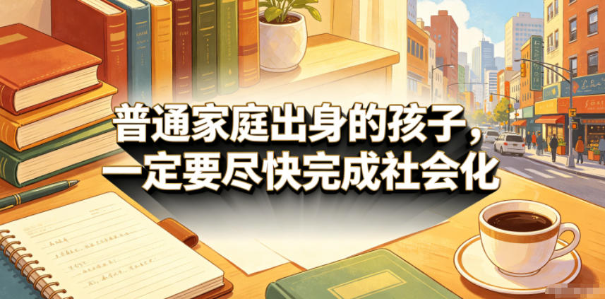 付费文章:普通家庭出身的孩子,一定要尽快完成社会化_