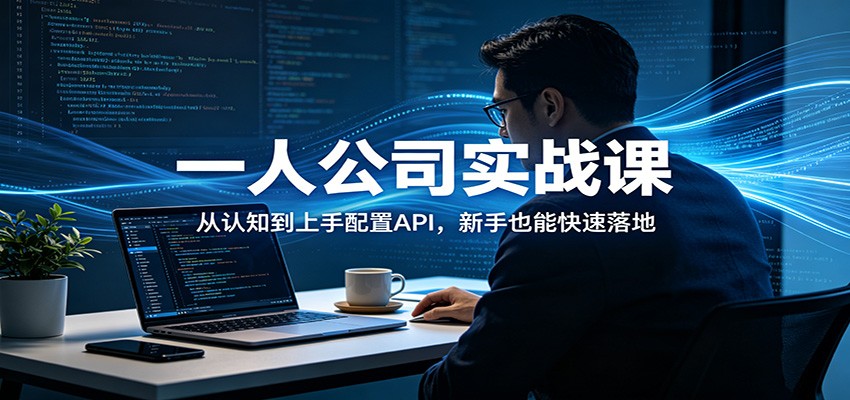 一人公司实战课:从认知到上手配置API,新手也能快速落地_