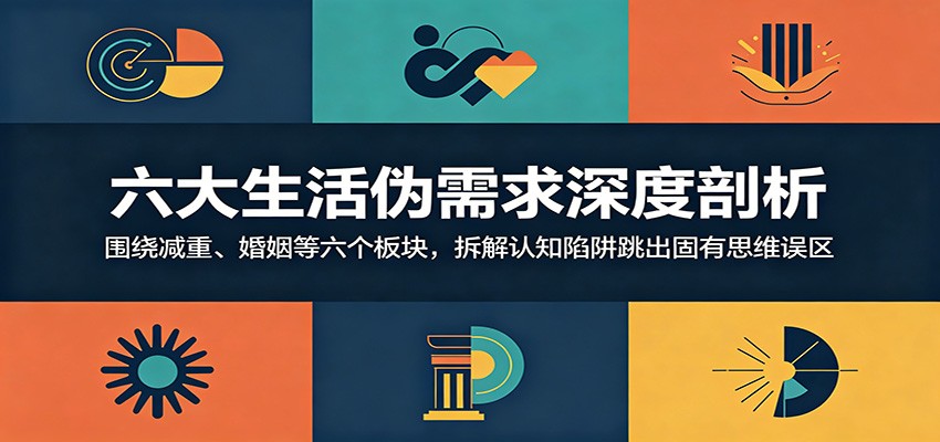 六大生活伪需求深度剖析:围绕减重、婚姻等六个板块,拆解认知陷阱跳出固有思维误区_