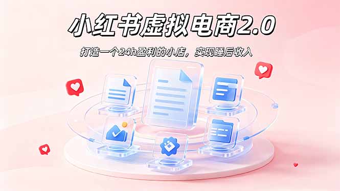 2026 年最强风口掘金项目：AI小红书虚拟电商，布局搜索流量，每日躺赚500+_