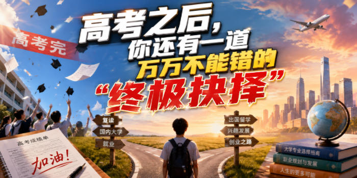付费文章:高考之后,你还有一道万万不能错的“终极抉择”_