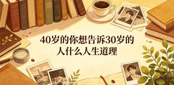公众号付费文章:40岁的你想告诉30岁的人什么人生道理?_