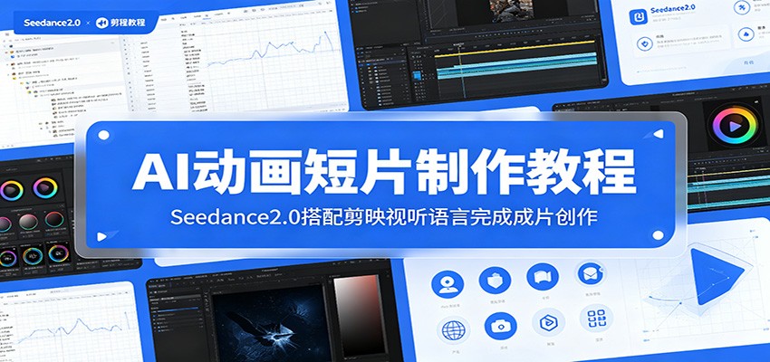 AI动画短片制作教程:Seedance2.0搭配剪映视听语言完成成片创作_