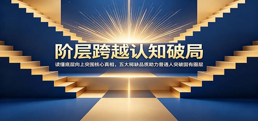 阶层跨越认知破局：读懂底层向上突围核心真相，五大稀缺品质助力普通人突破固有圈层_